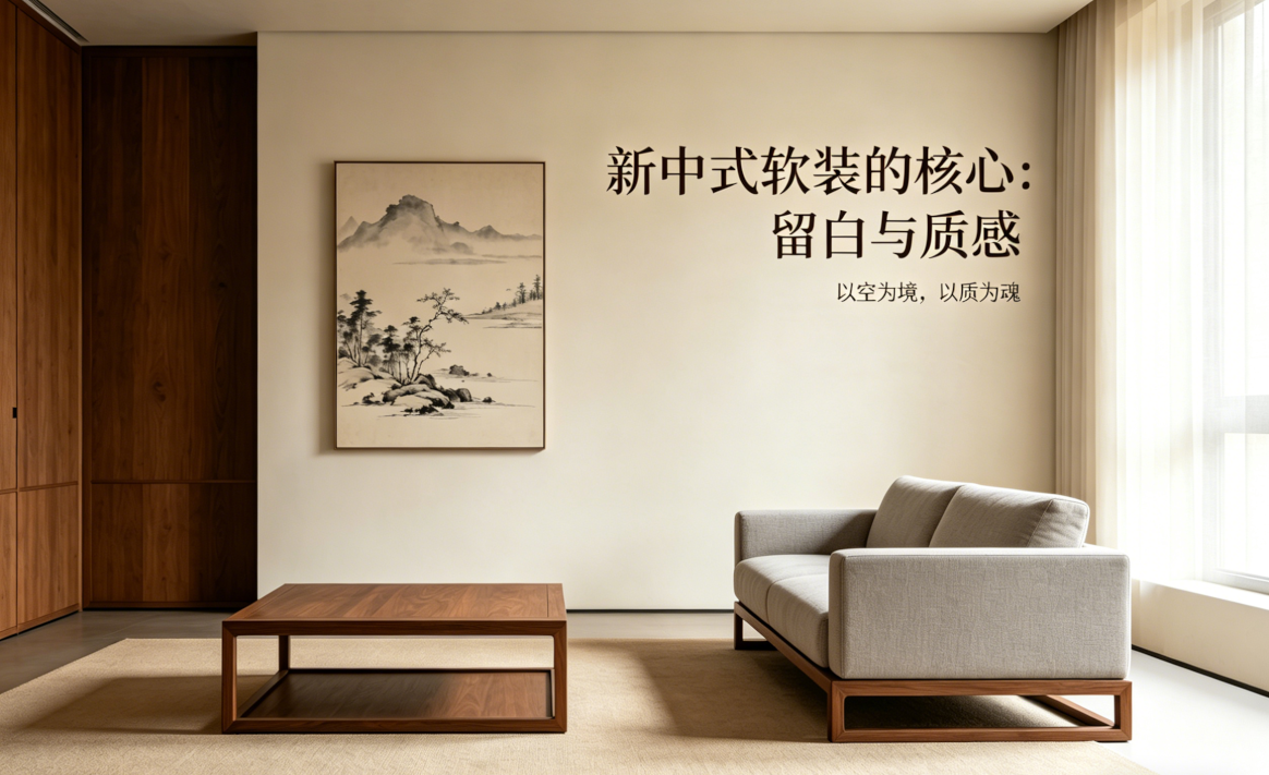 新中式软装的核心：留白与质感